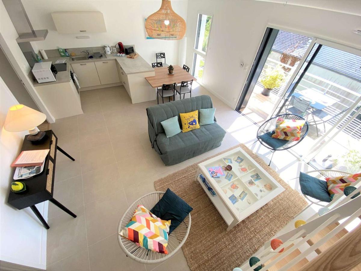 Duplex Lumineux A Benodet: Plage Et Thalasso A Pied, Terrasse, Parking Et Abri Velo Inclus - Fr-1-481-117 Bénodet Exterior foto